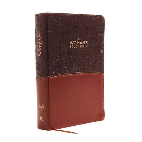 The NKJV, Woman's Study Bible, Fully Revised, Imitation Leather, Brown/Burgundy, Full-Color, Indexed: Receiving God's Truth for Balance, Hope, and Tra - Imitation Leather