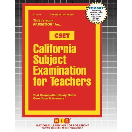 California Subject Examination for Teachers (CSET) - Paperback
