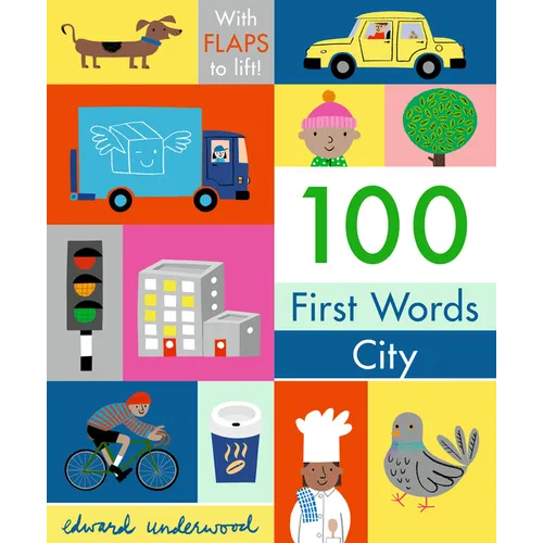 100 First Words: City: With Flaps to Lift - Board Book