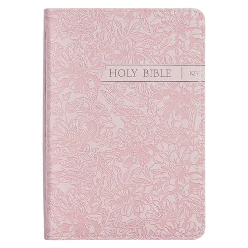 KJV Bible Mini Pocket Faux Leather, Pink - Paperback
