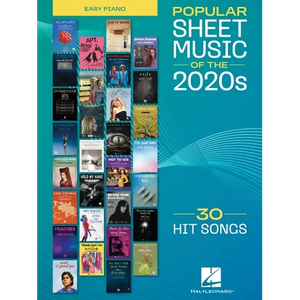 Popular Sheet Music of the 2020s: 30 Hit Songs Arranged for Easy Piano with Lyrics and Chord Names - Paperback