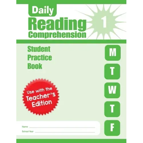 Daily Reading Comprehension, Grade 1 Student Edition Workbook - Paperback