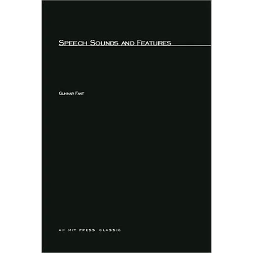 Speech Sounds and Features - Paperback