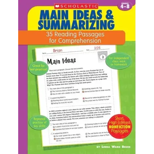35 Reading Passages for Comprehension: Main Ideas & Summarizing: 35 Reading Passages for Comprehension - Paperback
