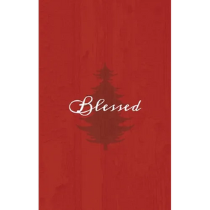 Blessed: A Red Hardcover Decorative Book for Decoration with Spine Text to Stack on Bookshelves, Decorate Coffee Tables, Christmas Decor, Holiday Deco - Hardcover