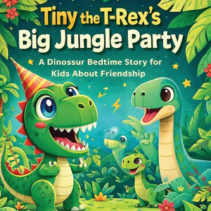 Tiny the T-Rex's Big Jungle Party - A Dinosaur Bedtime Story for Kids About Friendship - Paperback