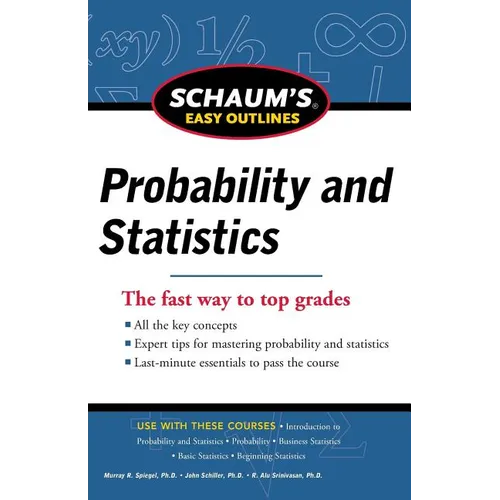 Schaum's Easy Outline of Probability and Statistics - Paperback