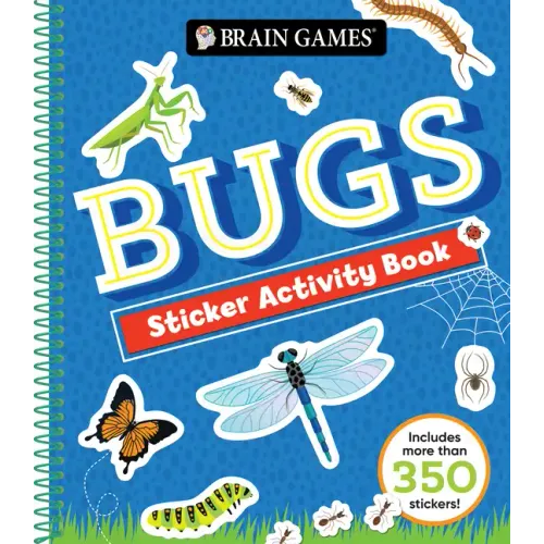 Brain Games - Sticker Activity Book: Bugs - Spiral