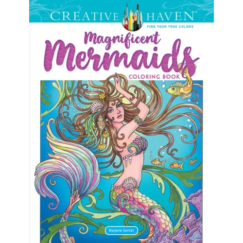 Creative Haven Magnificent Mermaids Coloring Book - Paperback