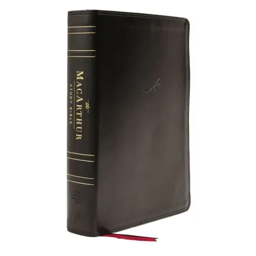 Nasb, MacArthur Study Bible, 2nd Edition, Leathersoft, Black, Thumb Indexed, Comfort Print: Unleashing God's Truth One Verse at a Time