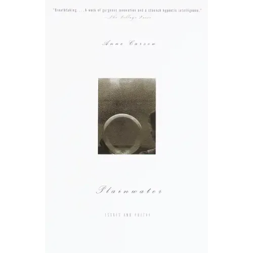 Plainwater: Essays and Poetry - Paperback