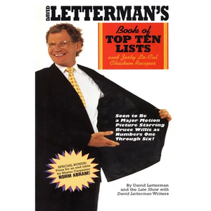 David Letterman's Book of Top Ten Lists: And Zesty Lo-Cal Chicken Recipes - Paperback