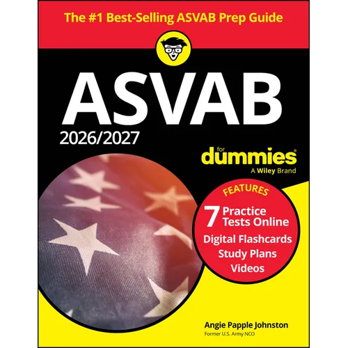 2026/2027 ASVAB for Dummies: Book + 7 Practice Tests, Flashcards, and Videos Online - Paperback