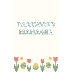 Password manager: Keep your usernames, passwords, social info, web addresses and security questions in one. So easy & organized - Paperback