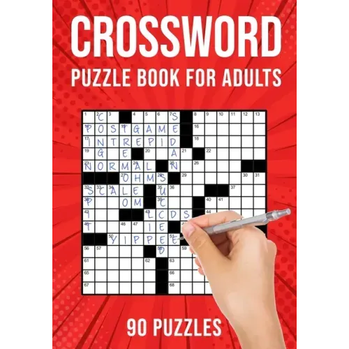 Crossword Puzzle Books for Adults: Cross Words Activity Puzzlebook 90 Puzzles (US Version) - Paperback