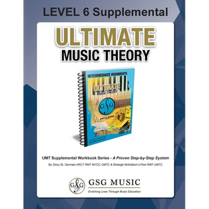 LEVEL 6 Supplemental Workbook - Ultimate Music Theory: The LEVEL 6 Supplemental Workbook is designed to be completed with the Intermediate Rudiments W - Paperback