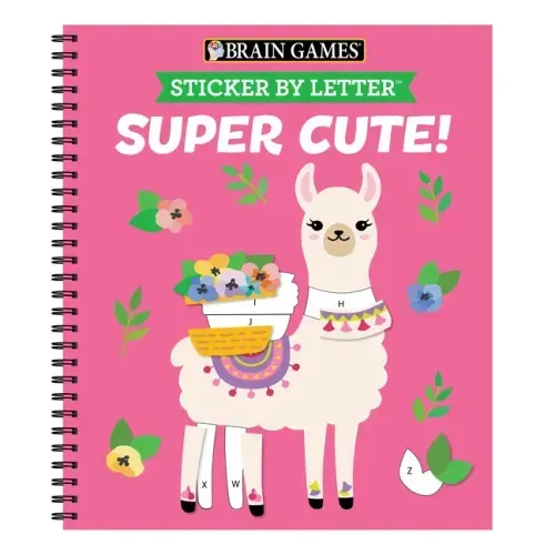 Brain Games - Sticker by Letter: Super Cute! - Spiral