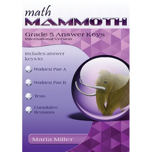 Math Mammoth Grade 5 Answer Keys, International Version - Paperback