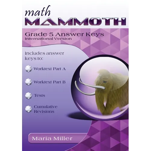 Math Mammoth Grade 5 Answer Keys, International Version - Paperback