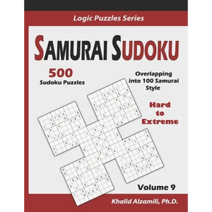 Samurai Sudoku: 500 Hard to Extreme Sudoku Puzzles Overlapping into 100 Samurai Style - Paperback