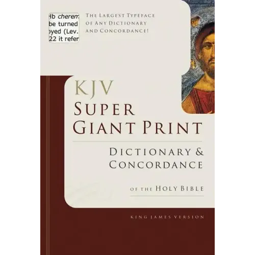 Super Giant Print Bible Dictionary and Concordance - Hardcover