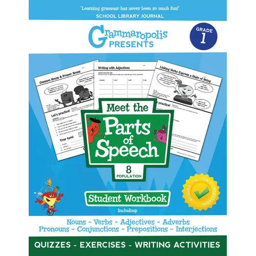 The Parts of Speech Workbook, Grade 1 - Paperback