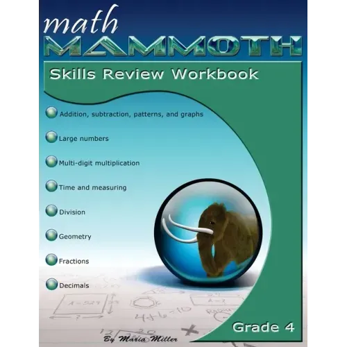 Math Mammoth Grade 4 Skills Review Workbook - Paperback