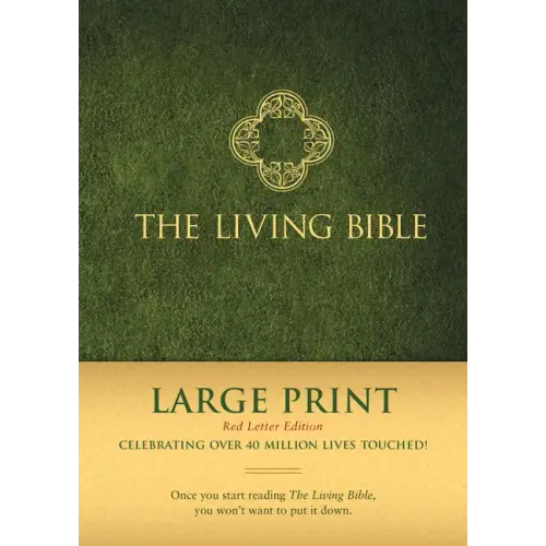 The Living Bible Large Print Red Letter Edition - Hardcover
