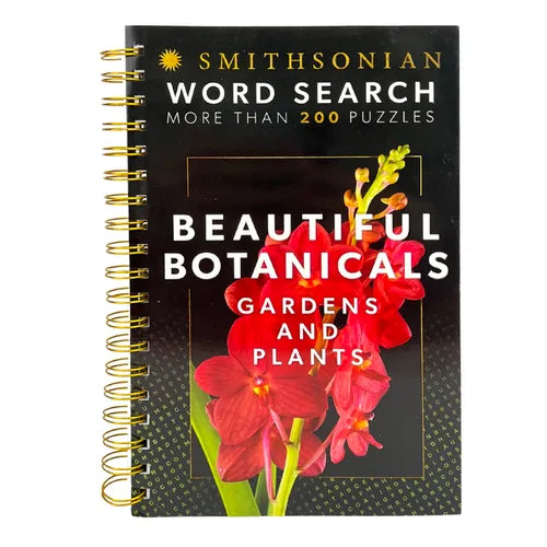 Smithsonian Word Search Beautiful Botanicals Gardens and Plants - Spiral