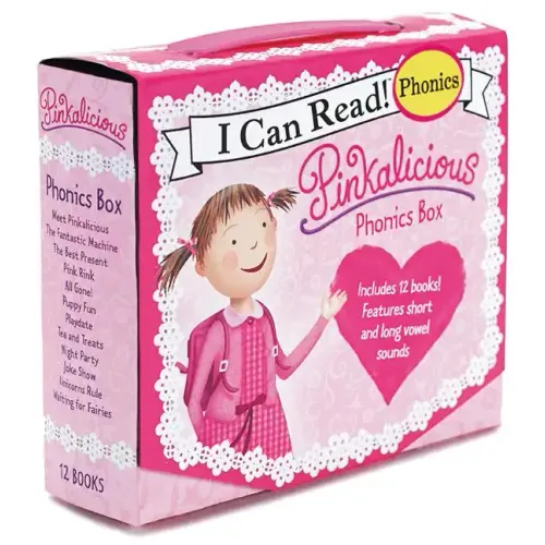 Pinkalicious 12-Book Phonics Fun!: Includes 12 Mini-Books Featuring Short and Long Vowel Sounds - Boxed Set