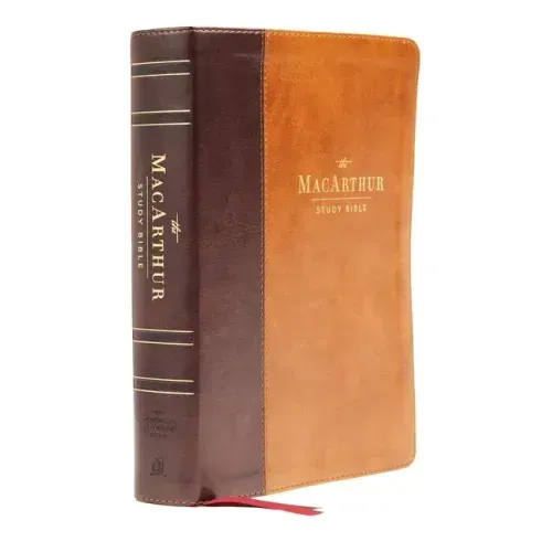 Nasb, MacArthur Study Bible, 2nd Edition, Leathersoft, Brown, Comfort Print: Unleashing God's Truth One Verse at a Time - Imitation Leather