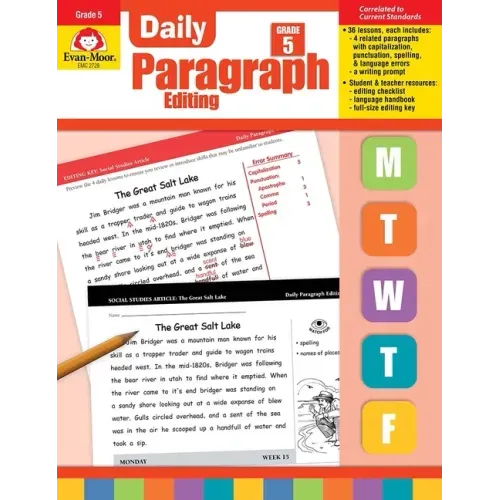 Daily Paragraph Editing, Grade 5 Teacher Edition - Paperback