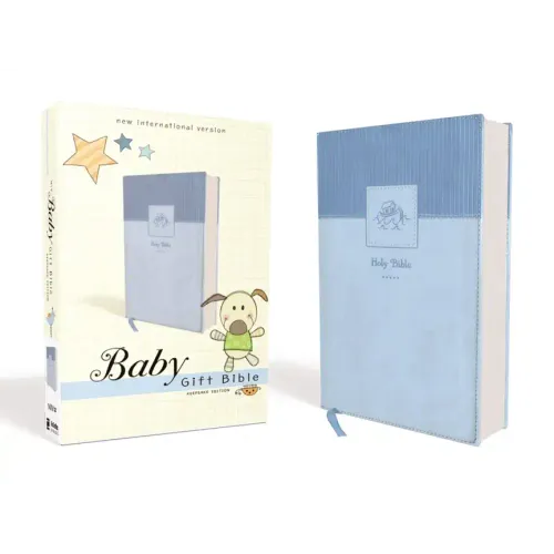 Niv, Baby Gift Bible, Holy Bible, Leathersoft, Blue, Red Letter, Comfort Print: Keepsake Edition - Leather