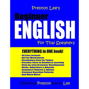 Preston Lee's Beginner English For Thai Speakers - Paperback