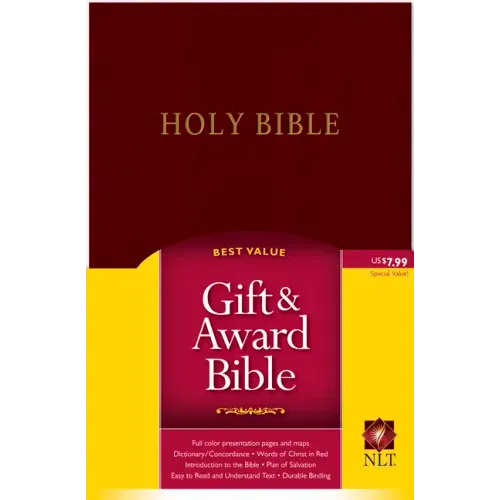 Gift and Award Bible-Nlt - Imitation Leather