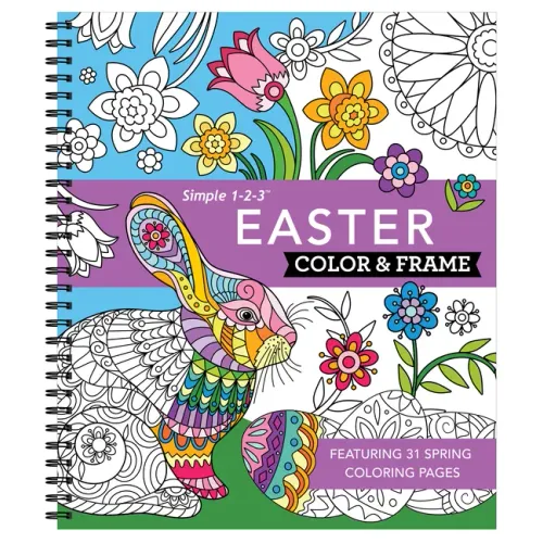 Color & Frame - Easter (Coloring Book) - Spiral