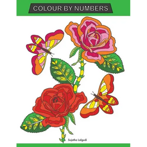 Colour by Numbers: Large Print Colour By Number Butterflies, Birds, and Flowers Adult Colouring Book - Paperback