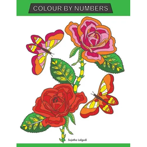 Colour by Numbers: Large Print Colour By Number Butterflies, Birds, and Flowers Adult Colouring Book - Paperback