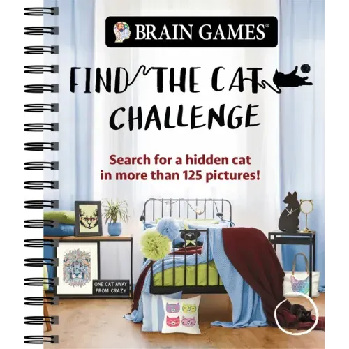Brain Games - Find the Cat Challenge: Search for a Hidden Cat in More Than 125 Pictures! Volume 2 - Spiral