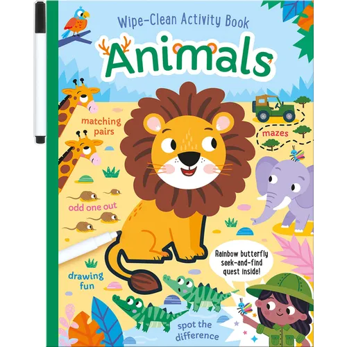 Animals Wipe-Clean Activity Book: Reusable Drawing and Activity Fun - Paperback