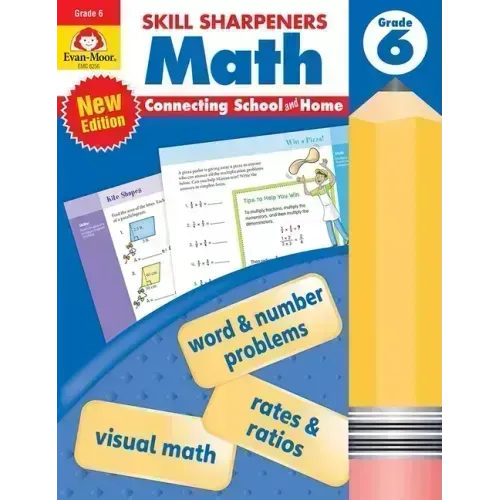 Skill Sharpeners: Math, Grade 6 Workbook - Paperback