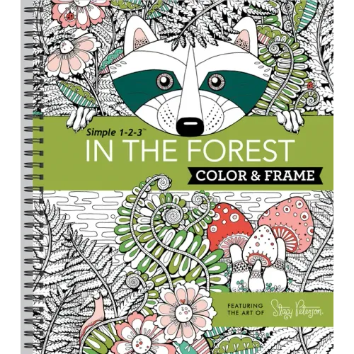 Color & Frame - In the Forest (Adult Coloring Book) - Spiral