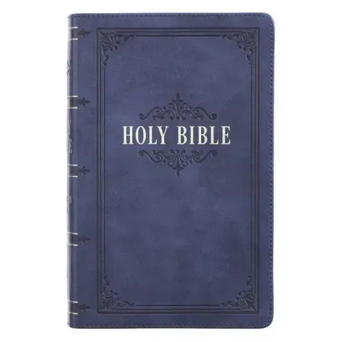 KJV Bible Giant Print Dark Blue - Leather