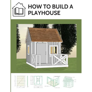 How to build a playhouse: Wooden outdoor playhouse for kids - Paperback