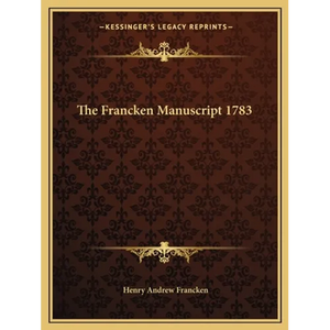 The Francken Manuscript 1783 - Paperback