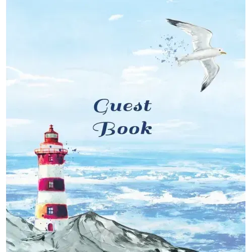 GUEST BOOK FOR VACATION HOME, Visitors Book, Beach House Guest Book, Seaside Retreat Guest Book, Visitor Comments Book.: HARDCOVER: Suitable for Beach - Hardcover
