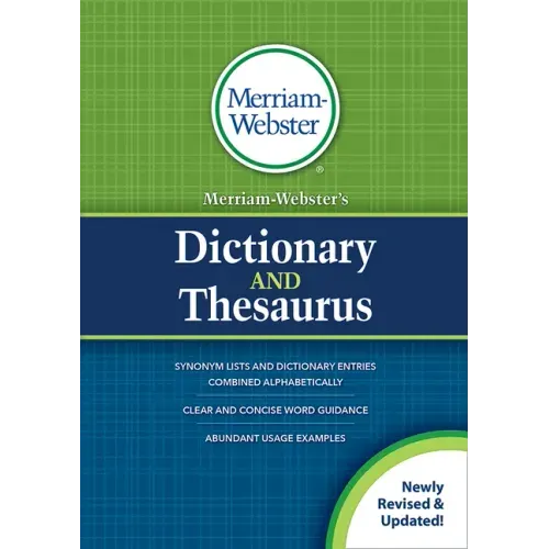Merriam-Webster's Dictionary and Thesaurus - Paperback