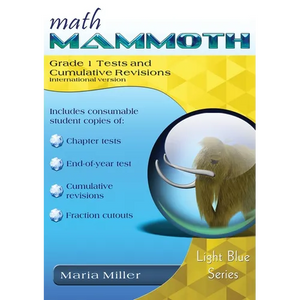 Math Mammoth Grade 1 Tests and Cumulative Revisions, International Version - Paperback