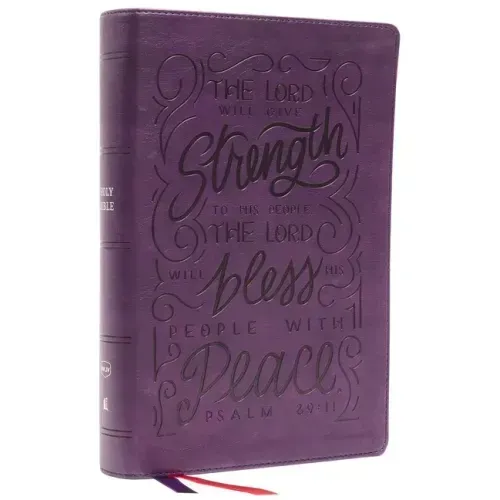 Nkjv, Giant Print Center-Column Reference Bible, Verse Art Cover Collection, Leathersoft, Purple, Red Letter, Comfort Print: Holy Bible, New King Jame - Imitation Leather