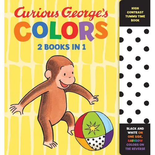 Curious George's Colors: High Contrast Tummy Time Book - Board Book